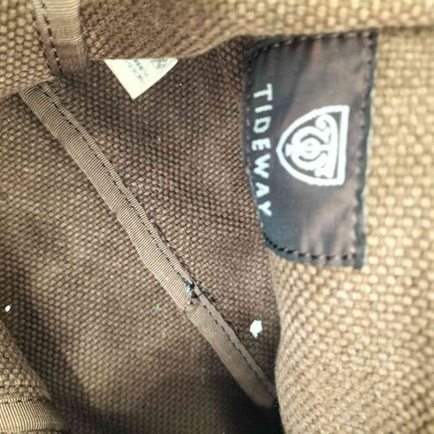 タイドウェイ Tideway キャンバス レザーパイピング ショルダーバッグ レディース